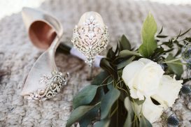 Wedding Shoes and Flowers